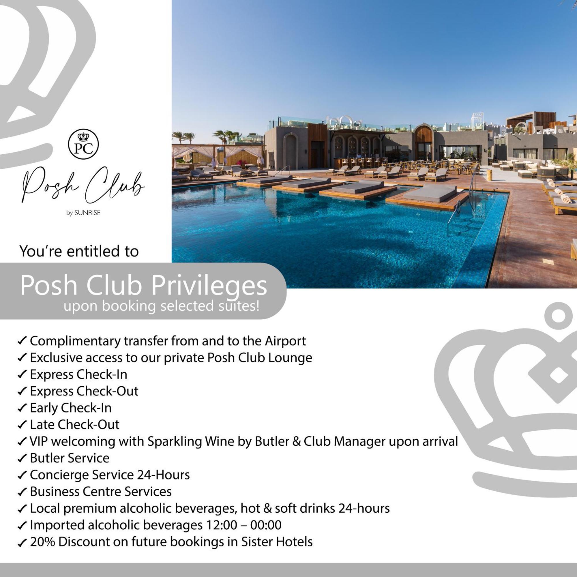Sunrise Tucana Resort Grand Select Hurghada Exterior photo Posh Club privileges